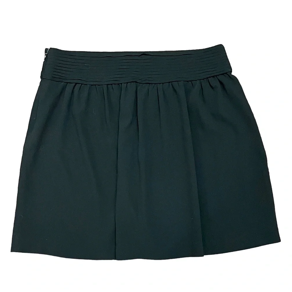 Ann Taylor LOFT Black Mini Skirt With Cumberbund Waist Size 4 - Picture 1 of 9